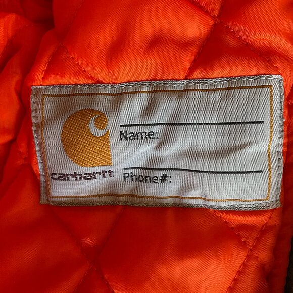 Carhartt Realtree Camo Full Zip Snowsuit Baby 6 mos Hooded Blaze Orange Outdoor - Picture 10 of 15